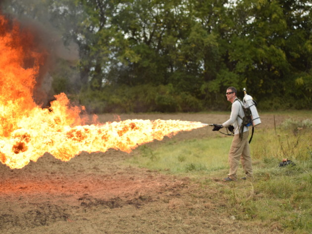 The X15 Personal Flamethrower In Action | SpecialOperations.com